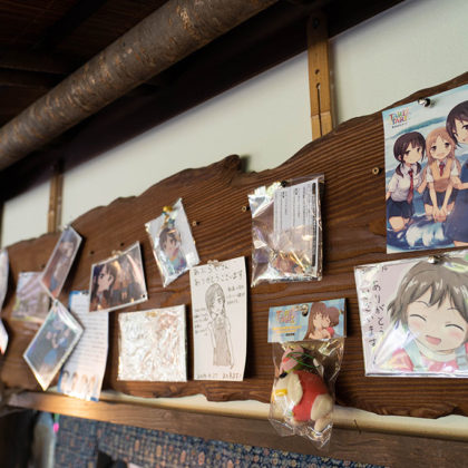 Thank-you shikishi board for “Aburaya”, a pilgrimage site for TARI TARI fans