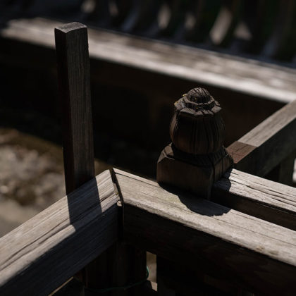 Reinforcing timber in the temple